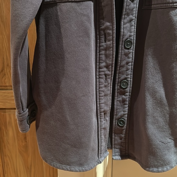 Lazy pants grey women’s button up shacket small - Picture 3 of 8